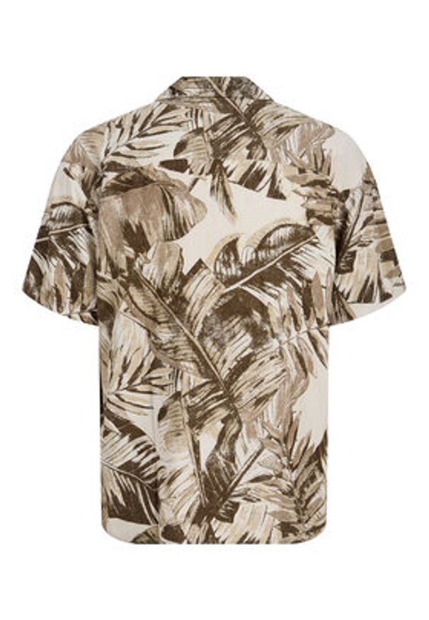 Jack & Jones Koszula Jeff 12288854 Brązowy Relaxed Fit. Kolor: brązowy. Materiał: wiskoza
