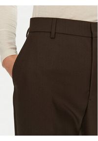 AMI PARIS - AMI Paris Spodnie materiałowe FTR435.WV0053 Brązowy Flare Fit. Kolor: brązowy. Materiał: wełna #4