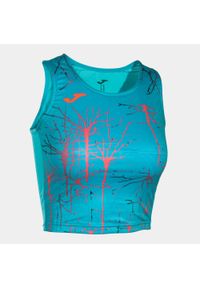 Tank top do biegania damski Joma Elite IX Crop top. Kolor: niebieski