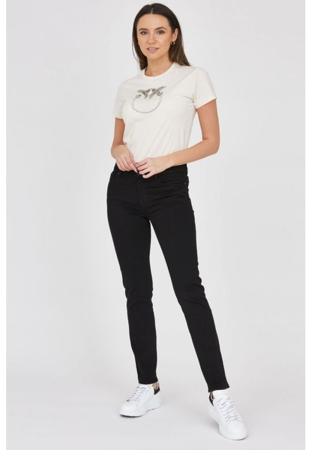 7 FOR ALL MANKIND Lekkie czarne jeansy damskie Roxanne BAIR ECO RINSED BLACK, Rozmiar 29. Kolor: czarny