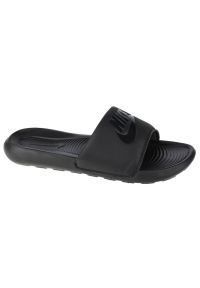 Klapki Nike Victori One Slide M CN9677-004 czarne. Okazja: na plażę. Kolor: czarny. Materiał: guma, syntetyk