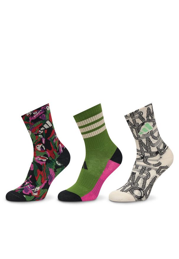 Adidas - Skarpety długie adidas. Wzór: kolorowy