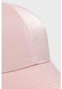 Pieces czapka kolor różowy gładka. Kolor: różowy. Wzór: gładki #3