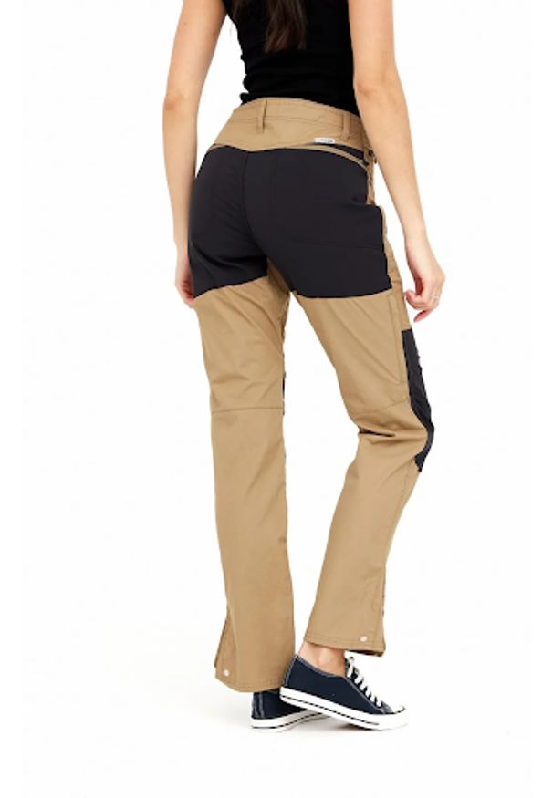 Wrangler - WRANGLER REINFORCED SOFTSHELL PANT DAMSKIE SPODNIE MATERIAŁOWE ELMWOO WC2GAW17D 112324385. Materiał: materiał, softshell