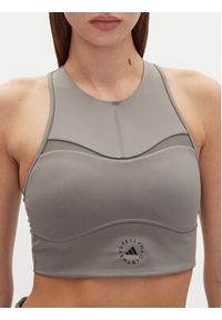 Adidas by Stella McCartney - adidas by Stella McCartney Top Training JJ0120 Szary Slim Fit. Kolor: szary. Materiał: syntetyk #2