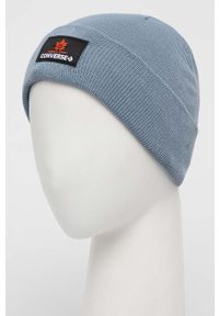 Converse czapka kolor niebieski. Kolor: niebieski. Materiał: dzianina #3