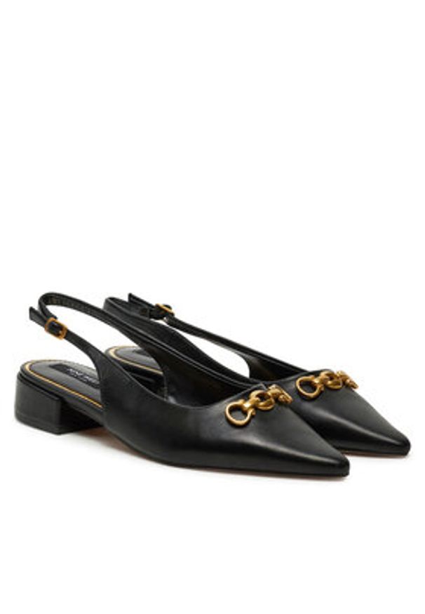 Nine West Sandały WFA2991-1 Czarny. Kolor: czarny. Materiał: skóra