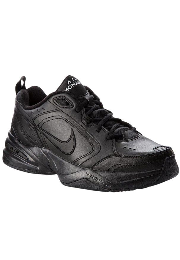 Nike - Męskie Skórzane Buty Sportowe Air Monarch IV. Kolor: czarny. Materiał: skóra. Sezon: zima. Styl: sportowy