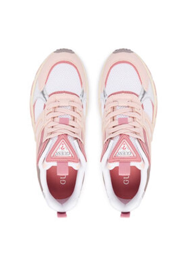 Guess Sneakersy FLFBVL ELE12 Różowy. Kolor: różowy. Materiał: materiał