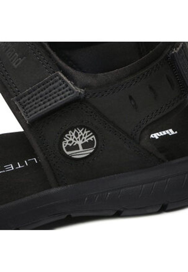 Timberland Sandały Governor's Island 3 Strap TB0A1QYZ001 Czarny. Kolor: czarny. Materiał: nubuk, skóra