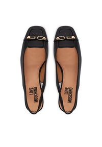 Love Moschino - LOVE MOSCHINO Półbuty JA10175G1OIE0000 Czarny. Kolor: czarny. Materiał: skóra #2