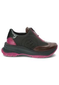 Zielone Sneakersy Hispanitas Stylowe Obuwie Damskie. Okazja: na co dzień. Kolor: zielony. Materiał: materiał #8