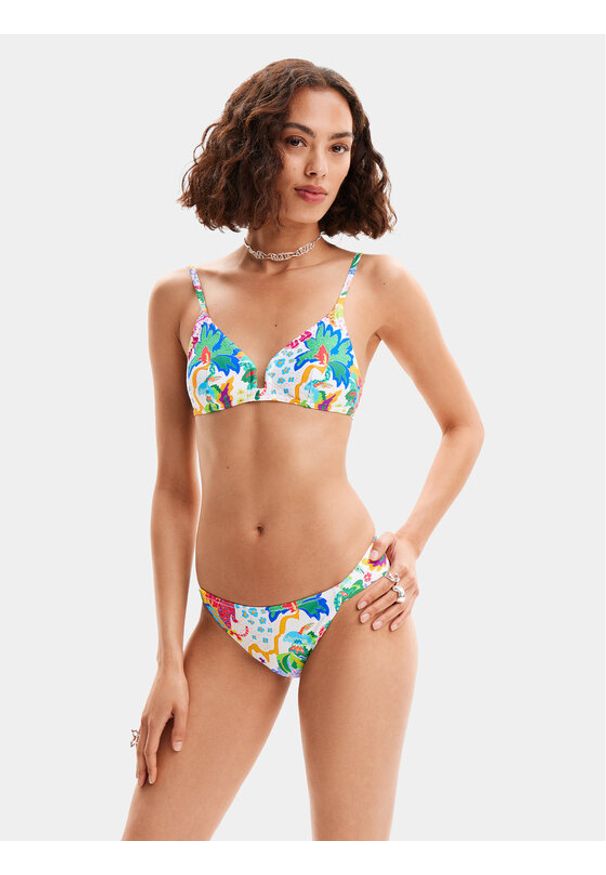 Desigual Dół od bikini Jungle 24SWMK11 Kolorowy. Materiał: syntetyk. Wzór: kolorowy