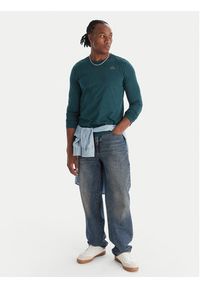 Robe di Kappa Longsleeve 631189W Zielony Slim Fit. Kolor: zielony. Materiał: bawełna. Długość rękawa: długi rękaw #2