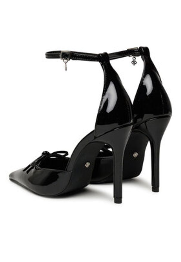 DeeZee Szpilki SX096 Czarny. Kolor: czarny. Materiał: skóra. Obcas: na szpilce