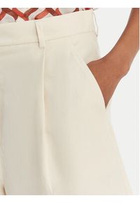 Weekend Max Mara Bermudy Ecuba 2615141022 Écru Loose Fit. Kolor: kremowy. Materiał: bawełna #4
