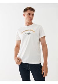 Pepe Jeans T-Shirt Waddon PM508948 Biały Regular Fit. Kolor: biały. Materiał: bawełna