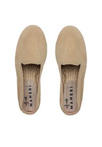 Manebi Espadryle Double Sole Espadrilles K 1.1 D0 Beżowy. Kolor: beżowy. Materiał: zamsz, skóra