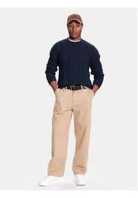 Tommy Jeans Sweter DM0DM22101 Granatowy Regular Fit. Kolor: niebieski. Materiał: bawełna #5