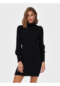 only - ONLY Sukienka dzianinowa Katia 15232502 Czarny Comfort Fit. Kolor: czarny. Materiał: wiskoza