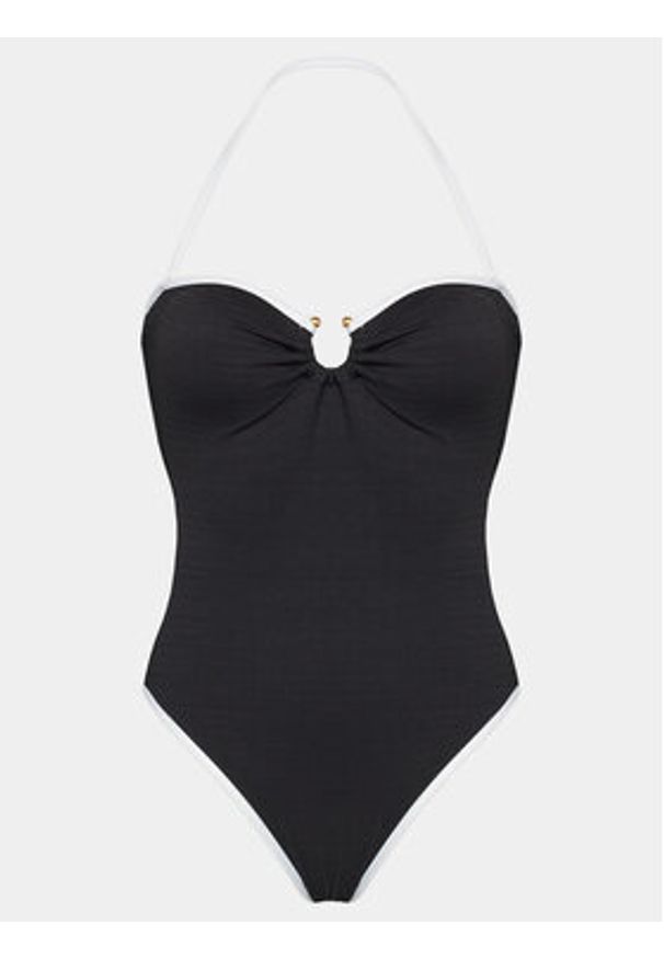 Seafolly Strój kąpielowy 11124-072 Czarny. Kolor: czarny. Materiał: syntetyk