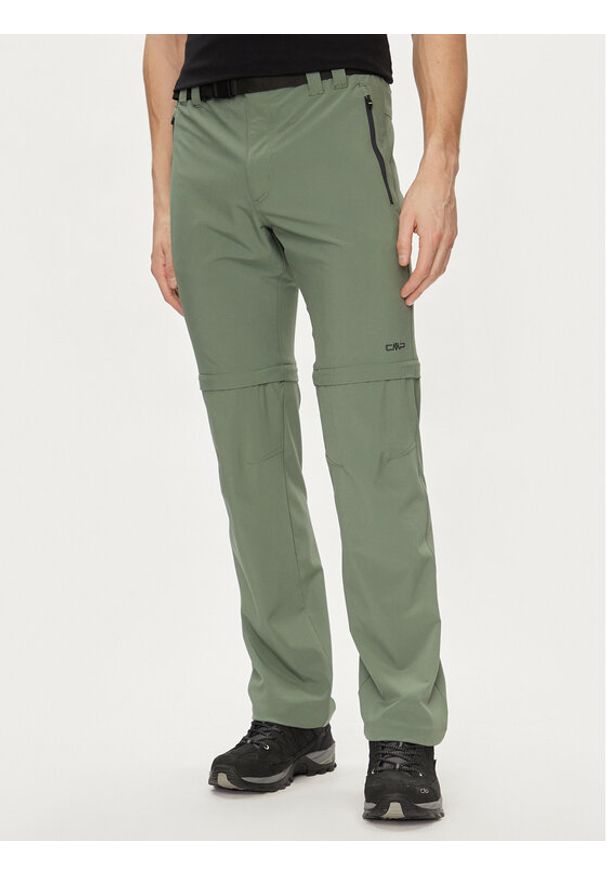 CMP Spodnie outdoor 3T51647 Zielony Regular Fit. Kolor: zielony. Materiał: syntetyk. Sport: outdoor
