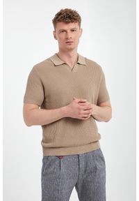 JOOP! Jeans - Polo męskie dzianinowe Adrianor JOOP! JEANS. Typ kołnierza: polo. Materiał: dzianina #1