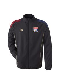 Adidas - Kurtka dresowa Prematch OL 2025/26. Kolor: czarny. Materiał: dresówka. Sport: piłka nożna #1