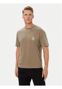 C.P. Company T-Shirt 21CMTS166A005100W Beżowy Regular Fit. Kolor: beżowy. Materiał: bawełna #2