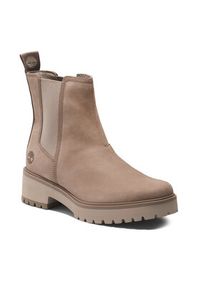 Timberland Sztyblety Carnaby Cool Basic Chlsea TB0A41CW9291 Beżowy. Kolor: beżowy. Materiał: nubuk, skóra