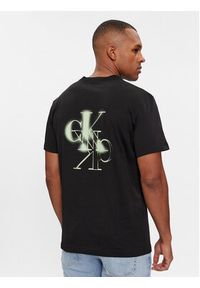Calvin Klein Jeans T-Shirt Mirrored J30J324646 Czarny Regular Fit. Kolor: czarny. Materiał: bawełna
