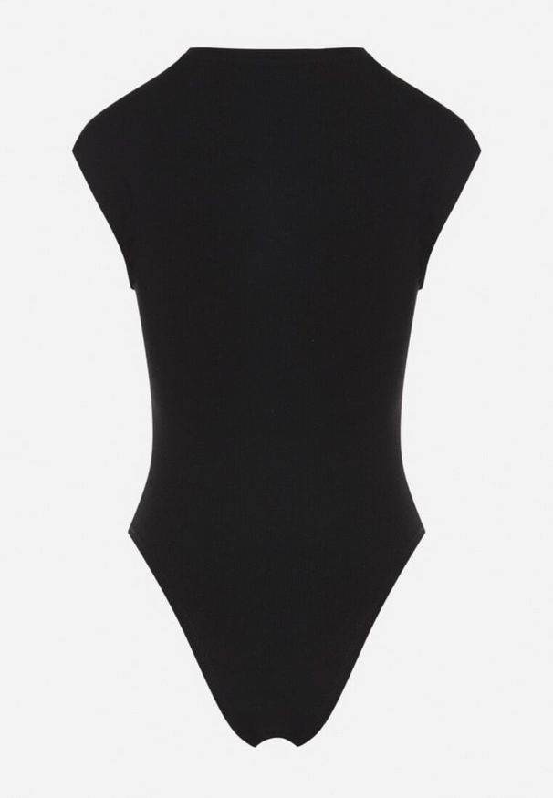 Born2be - Czarne Klasyczne Body z Wiskozą Wilimi. Okazja: na co dzień, na spotkanie biznesowe, do pracy. Kolor: czarny. Materiał: wiskoza. Styl: klasyczny