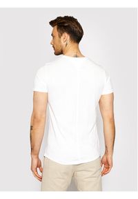 Tommy Jeans T-Shirt Jaspe Biały Slim Fit. Kolor: biały. Materiał: syntetyk