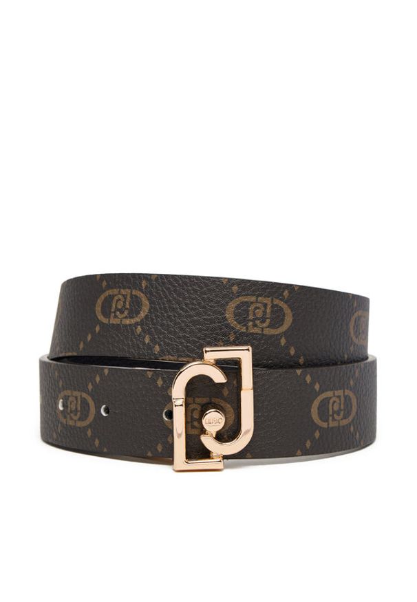 Liu Jo Pasek Damski Reversible Hips Belt AF5239 E0053 Czarny. Kolor: czarny. Materiał: skóra