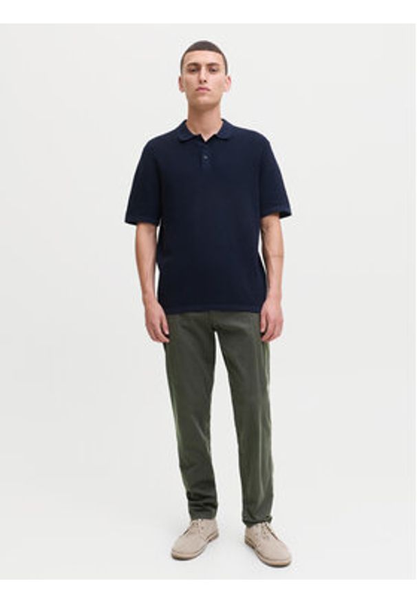 Jack & Jones Chinosy Marco Arthur 12260904 Szary Slim Fit. Kolor: szary. Materiał: bawełna