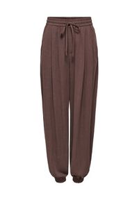 only - ONLY Spodnie materiałowe Siesta 15373197 Brązowy Regular Fit. Kolor: brązowy. Materiał: wiskoza #7