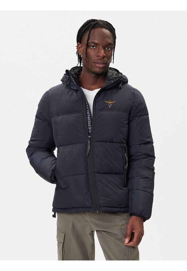 Aeronautica Militare Kurtka zimowa 252AB3025UCT04214 Granatowy Regular Fit. Kolor: niebieski. Materiał: syntetyk. Sezon: zima