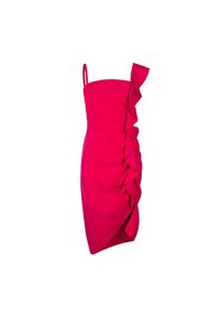 Pinko Sukienka "Anita 2". Materiał: tkanina. Długość rękawa: na ramiączkach. Typ sukienki: dopasowane, asymetryczne. Długość: mini #1