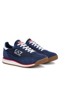 EA7 Emporio Armani Sneakersy 7X000655 AF23106 MZ696 Granatowy. Kolor: niebieski. Materiał: materiał #4