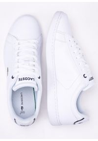 Sneakersy męskie białe Lacoste Carnaby BL21 741SMA0002-042. Kolor: biały. Materiał: dzianina. Sezon: lato. Sport: bieganie #4