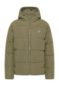 Lee - LEE PUFFER JACKET MĘSKA KURTKA ZIMOWA Z KAPTUREM CIEPŁA OLIVE GROVE L87NNYA61. Typ kołnierza: kaptur. Sezon: zima #4