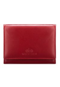Wittchen - Damski portfel skórzany klasyczny średni czerwony. Kolor: czerwony. Materiał: skóra