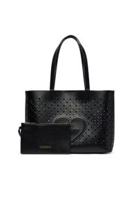 Love Moschino - LOVE MOSCHINO Torebka JC4289PP0OKK0000 Czarny. Kolor: czarny. Materiał: skórzane #1