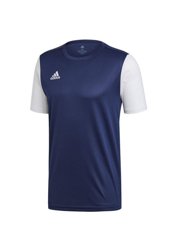 Adidas - Koszulka piłkarska męska adidas Estro 19 Jersey. Kolor: wielokolorowy, niebieski, biały. Materiał: jersey. Sport: piłka nożna