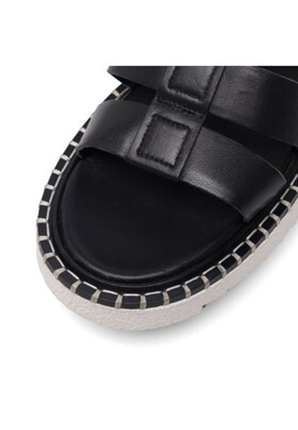 Badura Sandały BEKI-01W3-005 Czarny. Kolor: czarny. Materiał: materiał