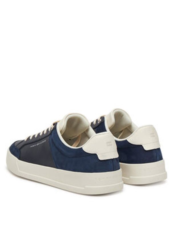 TOMMY HILFIGER - Tommy Hilfiger Sneakersy Court Mix Lnubuck FM0FM05410 Granatowy. Kolor: niebieski. Materiał: skóra