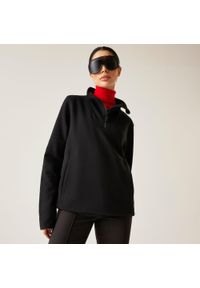 DARE 2B - Damski sweter Wander Relaxed Quarter Zip Polar. Kolor: czarny. Materiał: polar. Sport: turystyka piesza #1