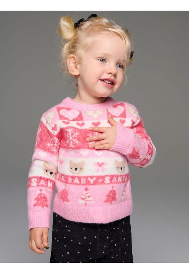 Sinsay - Sweter z motywem świątecznym - wielobarwny. Styl: wizytowy