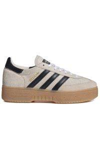Adidas - Buty damskie adidas Handball Spezial IH9190 - beżowe. Okazja: na co dzień. Zapięcie: sznurówki. Kolor: beżowy. Materiał: zamsz, guma, skóra. Szerokość cholewki: normalna. Sport: piłka ręczna #1