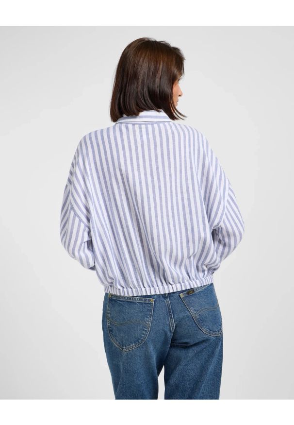 Lee - DAMSKA KOSZULA LEE ELASTICATED SHIRT SURF BLUE STRIPE 112363503